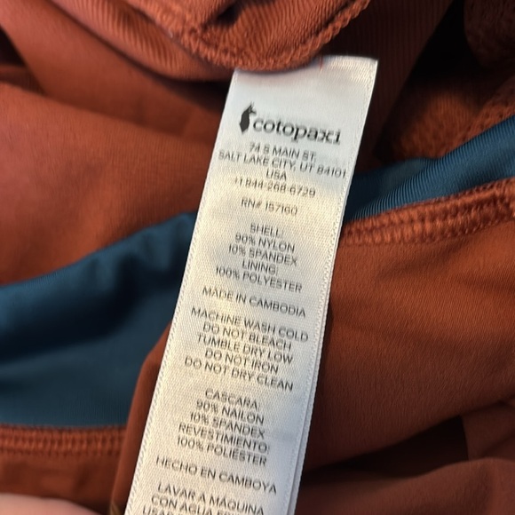 Cotopaxi men’s rust color tapered leg jogger pants size medium - Picture 11 of 11